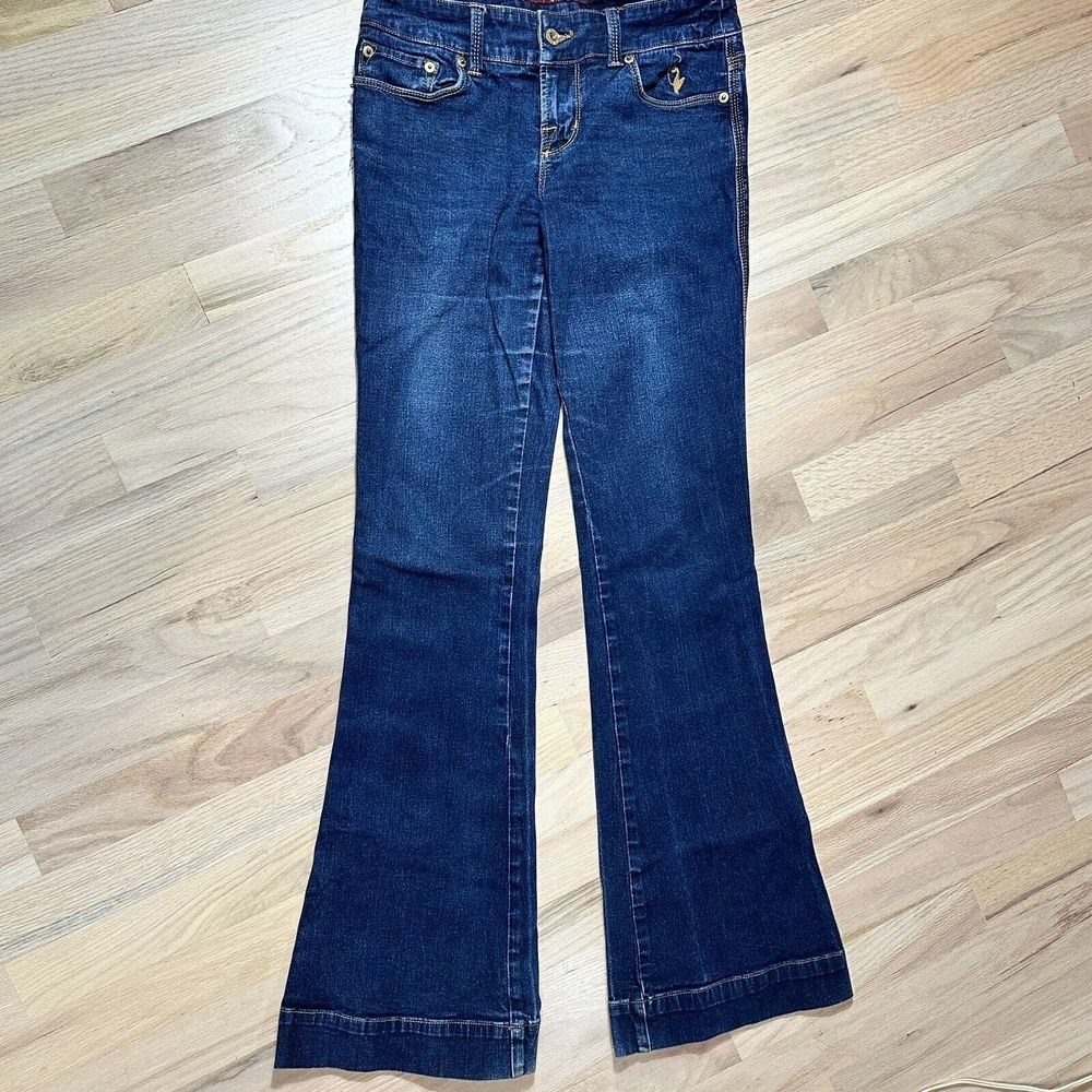 Baby Phat Size 5 Cat Pocket Y2K 2000's Wide Leg Jeans